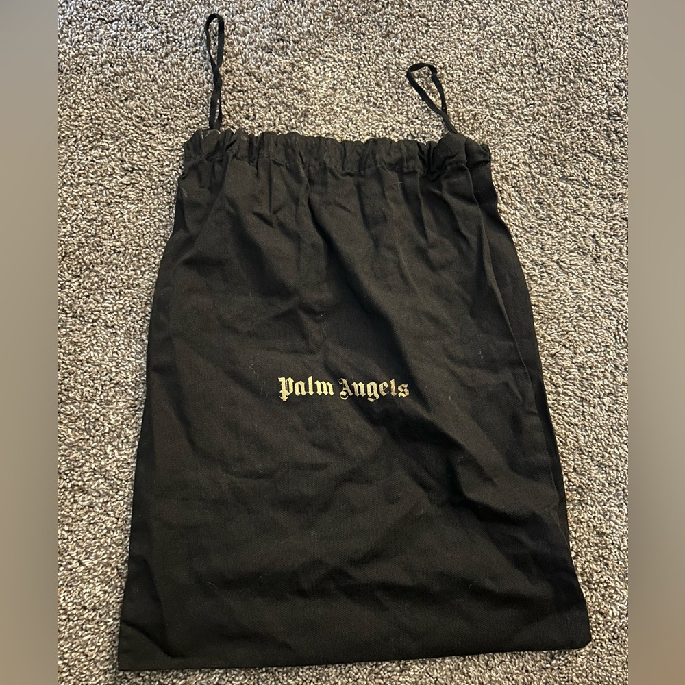 Palm Angels Black Drawstring Bag